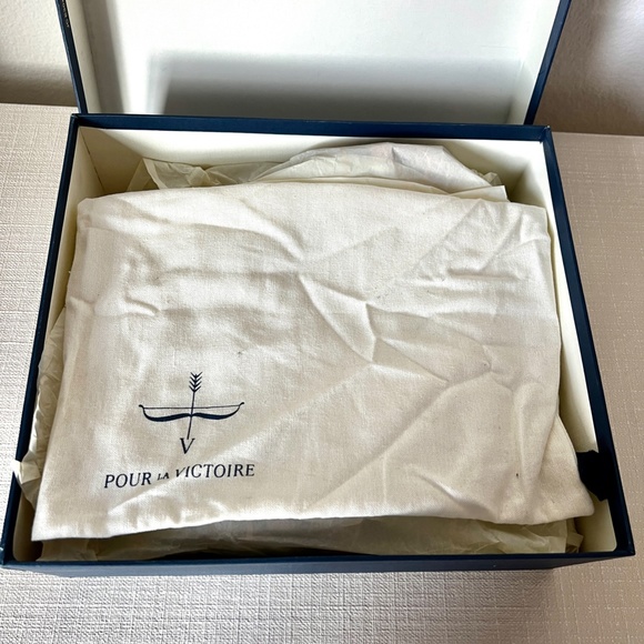 Pour La Victoire Camila Lattice Sandal - Polished Leather - Size 8M - Nude - Picture 10 of 14